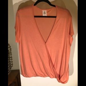 Free People wrap style knit top NWOT